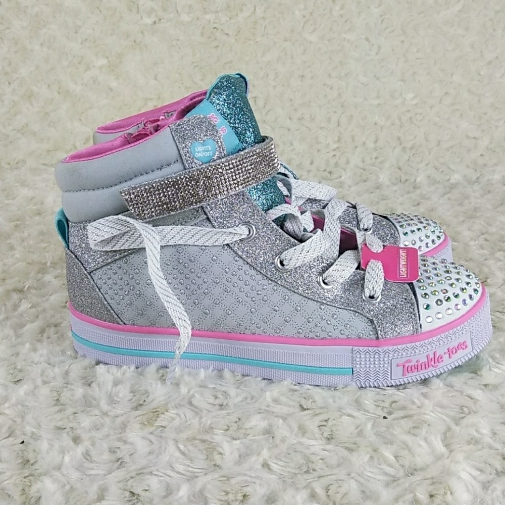 Skechers twinkle toes girls size 3 - Picture 5 of 8